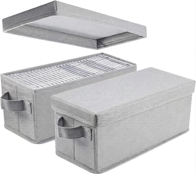 ZMR® CD Opbergdoos - CD Opbergsysteem - CD Opbergmap - Grijs - 34cm x 15cm x 14cm