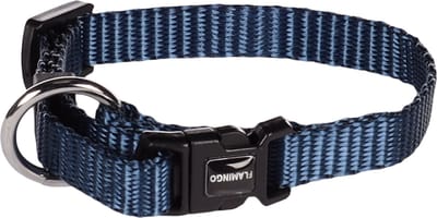 Flamingo Ziggi - Halsband Honden - Halsband Ziggi Donkerblauw Xxs 15-25cm 10mm - 1st - 134662 - 1st