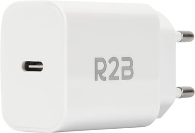 R2B USB C Adapter - USB C Oplader - 20 W Snellader - USB Adapter - USB C Stekker - USB Stekker - Adapter USB C - Wit