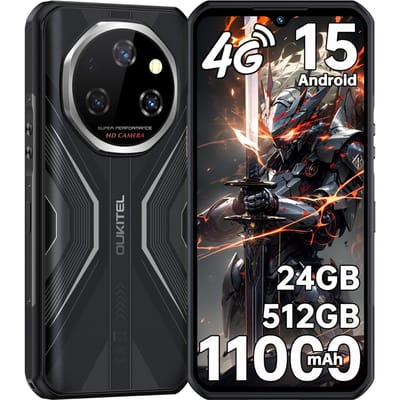 OUKITEL WP55S Mobiele Telefoon 24GB+512GB 11000mAh 6.6  Scherm 64MP Android 15 Smartphone