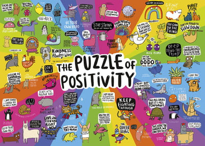Gibsons - Puzzle of Positivity (door Katie Abey) - 1000 stukjes 49×68cm (b×h) - Legpuzzel voor volwassenen