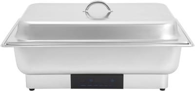 Voedselwarmer - Warmhoudplaat Buffet - Feestjes Buffet - Intelligente Temperatuurregeling - 9L Capaciteit - Zilver