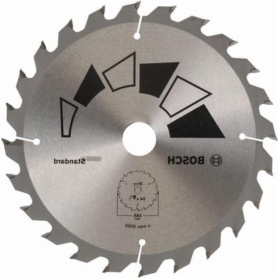 Cirkelzaagblad Ø 165 x 1.6/1 x 20/16 mm 24 Tanden ATB - Hout Zagen met Reduceerring 16 mm - Accessoires Cirkelzagen