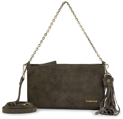 Bag2Bag Suede Leren Schoudertas Dames Vasto Stone