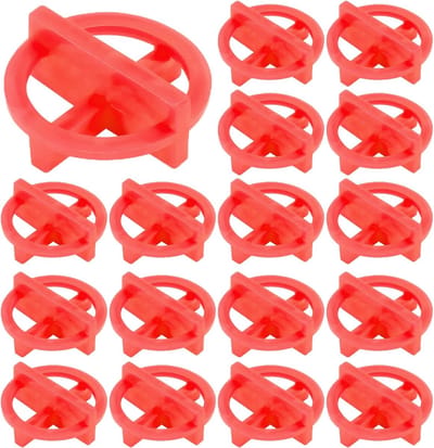 Tegel Leveling Systeem - Nivellering Gereedschap - Vloer Installatie - Nauwkeurige Uitlijning - 2mm Opening - Rood