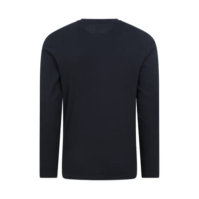 Mountain Warehouse Heren Badge Organic Top met lange mouwen (Marine)