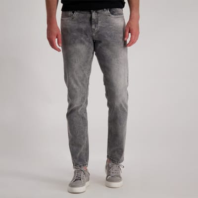 Cars grijze heren jeans   Stonewash wassing   Regular fit   5-Pocket zakken   Knoop- en ritssluiting   Regular waist Grijs 31/30