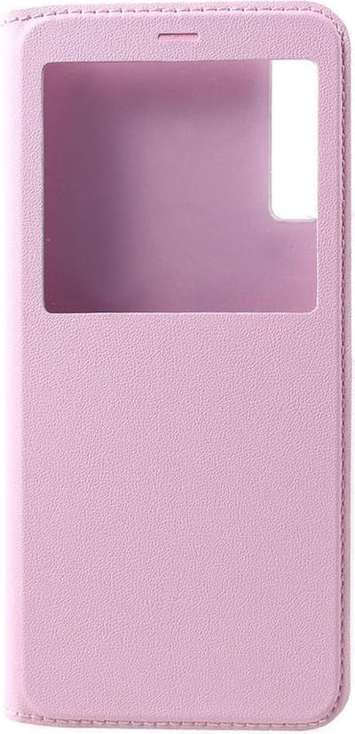 Shop4 - Samsung Galaxy A7 (2018) Hoesje - Window View Case Licht Roze