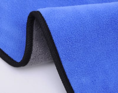 Go Go Gadget - Microvezel droogdoek - Auto droogdoek - Schoonmaakdoek - 30x60cm - Blauw/ Grijs - 1 stuk