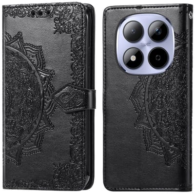 imoshion Hoesje - Geschikt voor Xiaomi Redmi Note 15 Pro (4G) - Mandala Bookcase - Zwart