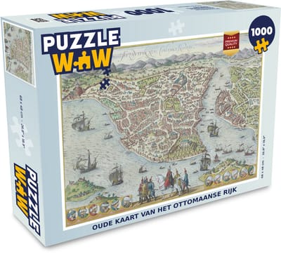 Puzzel Geschiedenis - Landkaart - Vintage - Legpuzzel - Puzzel 1000 stukjes volwassenen
