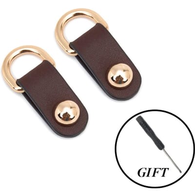Boucles de sac en forme de D de haute qualité, accessoires de quincaillerie pour sac à main, boucle de sac à main pour femme, ornements de sangle, décoration de sac marron