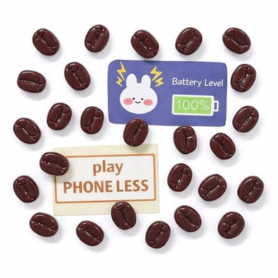 TLVX 20 stuks Sterke 3D Koffieboon Magneetjes / Leuke Koelkastmagneten / Foto Magneet / Whiteboard / Speel- en Leer / School / Coffee Magnets / Boodschappenlijst / Notitie / Memo Bord / Kantoor / Schoolbord / Magnetisch / Kleine Koffiebonen Magneten