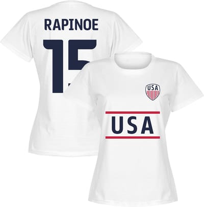 Verenigde Staten Team Dames Rapinoe 15 T-shirt - Wit - L