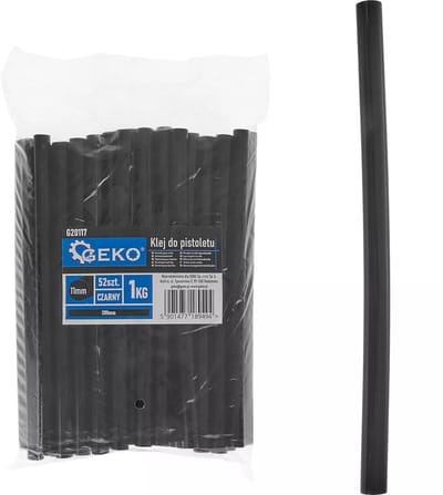 GEKO Lijmpatronen - 11mm x 200mm - Zwart - 52 stuks - Voor veelzijdig gebruik