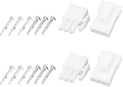 Dailygoody - Mini Socket Connector - 2 Set - 3 Pin - Geschikt voor MATE-N-LOK - 1,5mm-2,4mm - Verbinding - Duurzaam