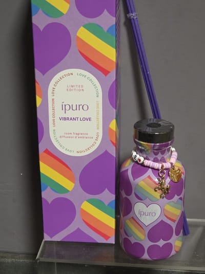 ipuro geurstokjes limited edition vibrant love - mandarijn - grapefruit - passievrucht - lelietje van dalen - pioenroos - orchidee- vanille- muskus