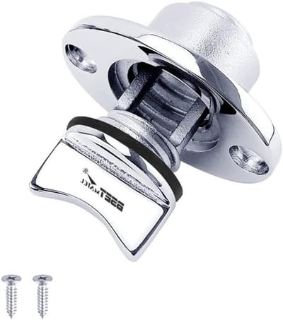Riloer Kayak kano accessoires 25 mm/1 inch roestvrij staal 316 kajak afvoerstop boot Garboard achterwand afvoerstop - zwart