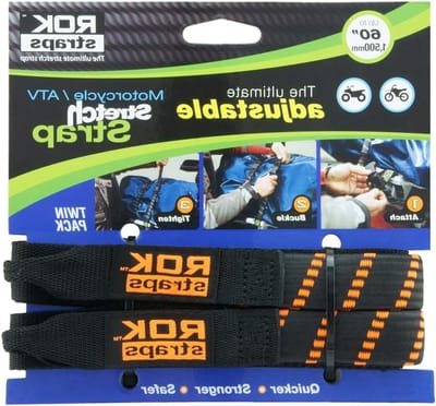 Spanbanden Set - Motor Fietsriemen - Bagage Vervoeren - Verstelbaar en Flexibel - 45 kg Laadvermogen - Zwart Oranje