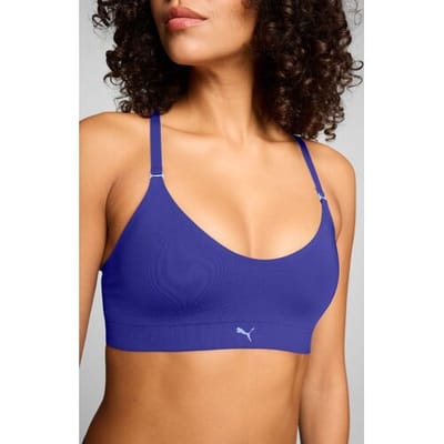 Puma Dames Sport Triangel Top 3D Knit Blauw-L