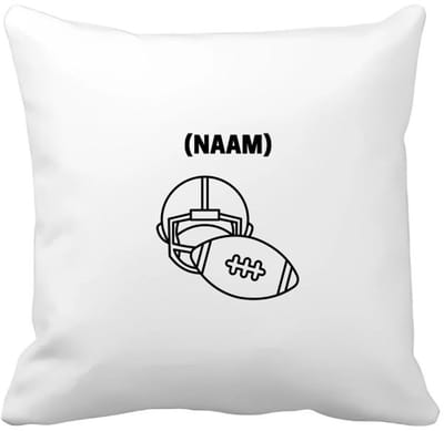 Akyol - american football helm en bal met je eigen naam Kussen hoes - American football - sport liefhebbers - nfl - verjaardag - verjaardagscadeau - mensen die houden van american football - cadeau - kado - geschenk - gift - 40 bij 40 cm
