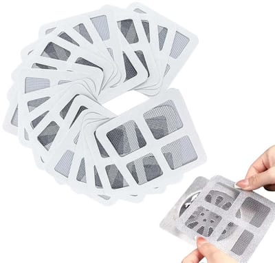 Allecto - Wegwerp-haarvangers - Doucheafvoeren - Voorkom verstoppingen - 10 cm x 10 cm - Hygiënisch en duurzaam - Perfect voor badkamer en keuken -...
