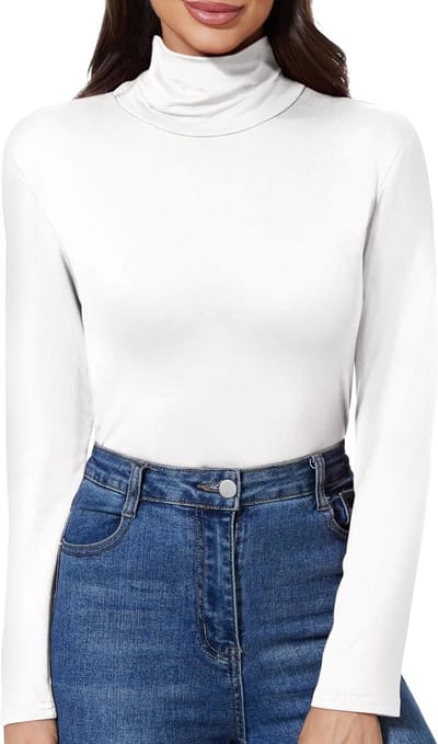 Dames Thermo Turtleneck Langsleeve Ondergoed voor de Winter - Maat S-XXL, Warm en Comfortabel