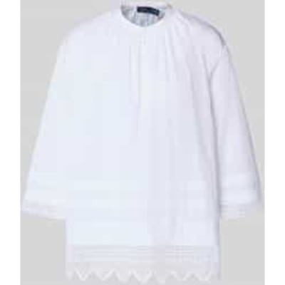 Oversized blouse met broderie