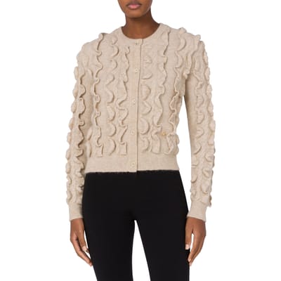 Moschino Pullover In Mohair Stretch Golden M White Size: 38 | Cardigans Outlet | Dames | Beige