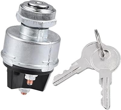 Contactslotcilinder Auto - Startslot Cilinder - Motor Starten - Antidiefstal Constructie - 74x45mm - Zilver Zwart