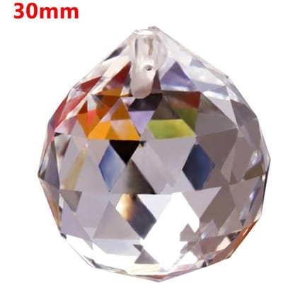 Zon Helder Feng Shui Bal Facet Prismakristal Vanger Hangende Bol 30mm gray