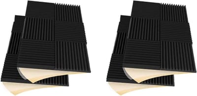 Akoestisch Schuim - Geluidsisolatie Panel - Studio Geluid - Zelfklevend Ontwerp - 36 Stuks - Zwart