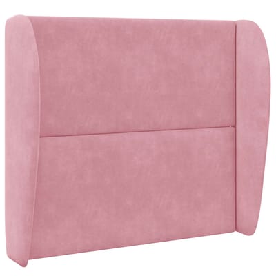 vidaXL - Hoofdbord - oor - Roze - 80 - x - 23 - x - 6 - cm - Fluweel