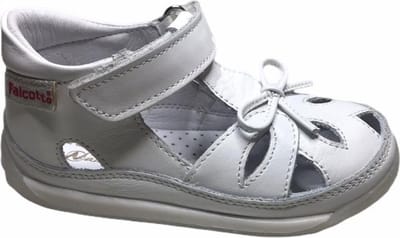 Falcotto velcro strikje gesloten sandalen 1353 wit mt 24