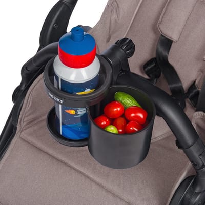 Dooky Cup and Snack Holder – Universele Kinderwagen Houder voor Beker & Snacks – Compact, Handig & Gemakkelijk Schoon te Maken