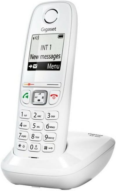 Draadloze Telefoon - Huistelefoon Extra Handset - Dagelijkse Gesprekken - Groot Zwart-Wit Display - 100 Contacten - Wit