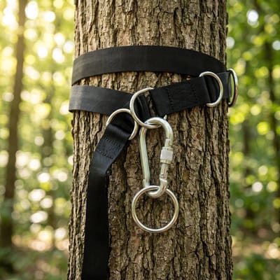 Cheqo® Ophangset Hangmat - Bevestigingsset Hangmat - Karabijnhaken - Ophangbanden - Boom Ophanging - Ophangsysteem - Schommel Ophangen - Universeel - Boomriemen - Hangstoel - Nestschommel - Riemenset - Hangmat Accessoires
