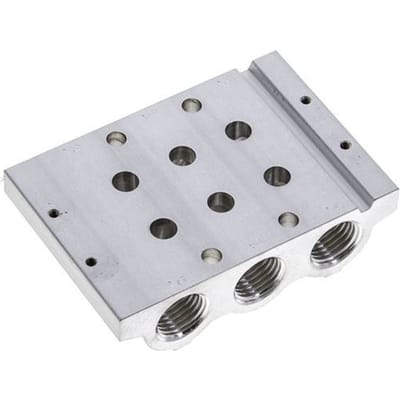 G1/4'' Manifold 2-Stations Festo 566618 VABM-L1-14S-G14-2