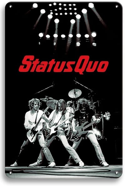 Signs-USA - Concert Sign - metaal - Status Quo band - 30 x 40 cm
