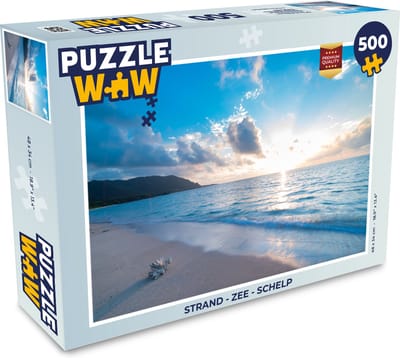 Puzzel Strand - Zee - Schelp - Legpuzzel - Puzzel 500 stukjes