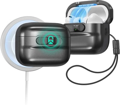 Beschermhoes voor AirPods Pro 3 Gen (2025) - MagSafe-compatibel, valbeveiliging, zwart