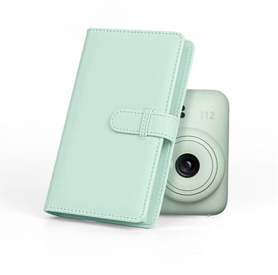 Allecto - Mini Foto Album - 108 Pockets - Voor 3 Inch Foto's - Mint Groen - Voor het bewaren van herinneringen - Handig en praktisch - Geschikt voo...