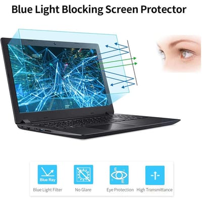 Blauw Licht Blokkerend Schermprotector Hoge Lichtdoorlatendheid Anti UV&Glare Blauw Licht Filter voor 24   Monitor met 16:9 14"-16&9 blue