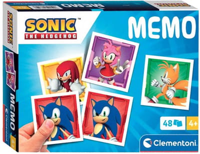 Clementoni - Memory voor kinderen - Sonic - 48 Kaarten - Memory spel - Educatief Speelgoed - Vanaf 4 jaar