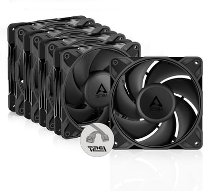 PC Ventilator - Computer Fan - Koeling Optimaliseren - Hoge Statische Druk - 120mm 5 Stuks - Zwart