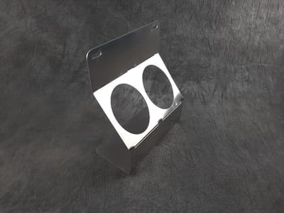 Spuitbushouder 2x70mm Aluminium