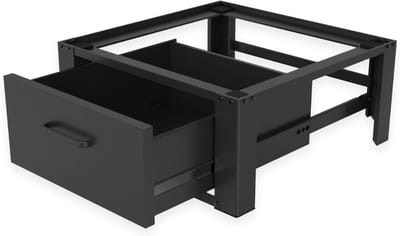 SNJY® Wasmachine Verhoger - Wasmachine Kast - Wasmachine Ombouw - 54L x 63B x 31H cm - Zwart