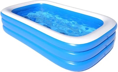 Botec Opblaasbaar Zwembad - zwembaden - opblaasbaar bad - Groot Familie- en Partybad voor Kinderen en Volwassenen - 150x105x52 cm