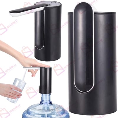 waterpomp elektrisch Dispenser Zwart – Draadloze Automatische Water dispenser – USB Oplaadbaar – drankdispenser – Geschikt voor 5L & 18,9L Waterflessen – 67568