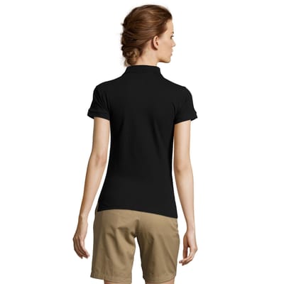SOLS Dames/Dames People Poloshirt (Zwart)
